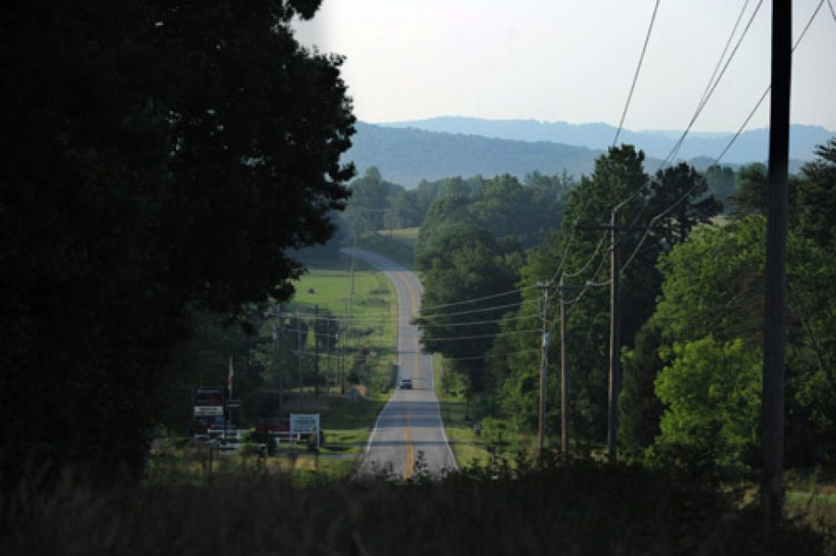 Brushy Mountains visible from Hwy 115 between Statesville and Wilkesboro, in northern Iredell County.