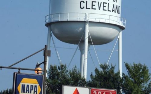 The town of Cleveland in Rowan County