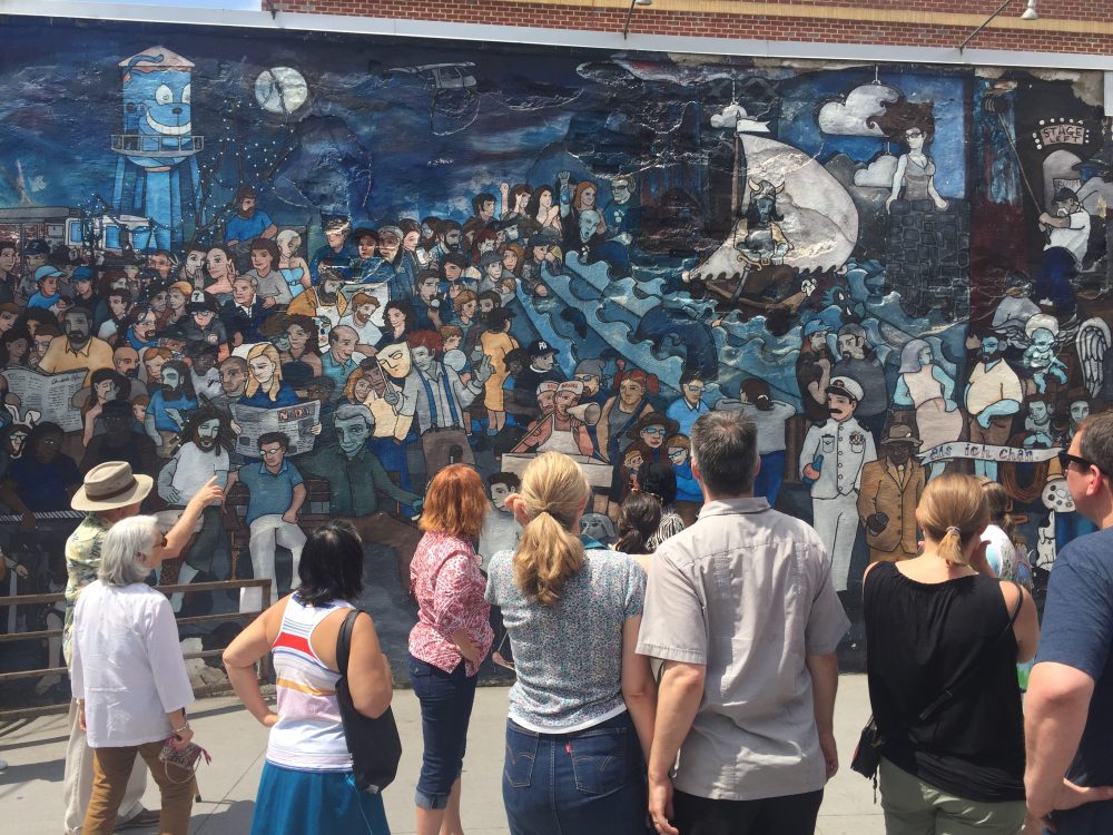 A mural in Charlotte, part of the History, Murals and Mills walking tour. Photo: Bridget Hochwalt.