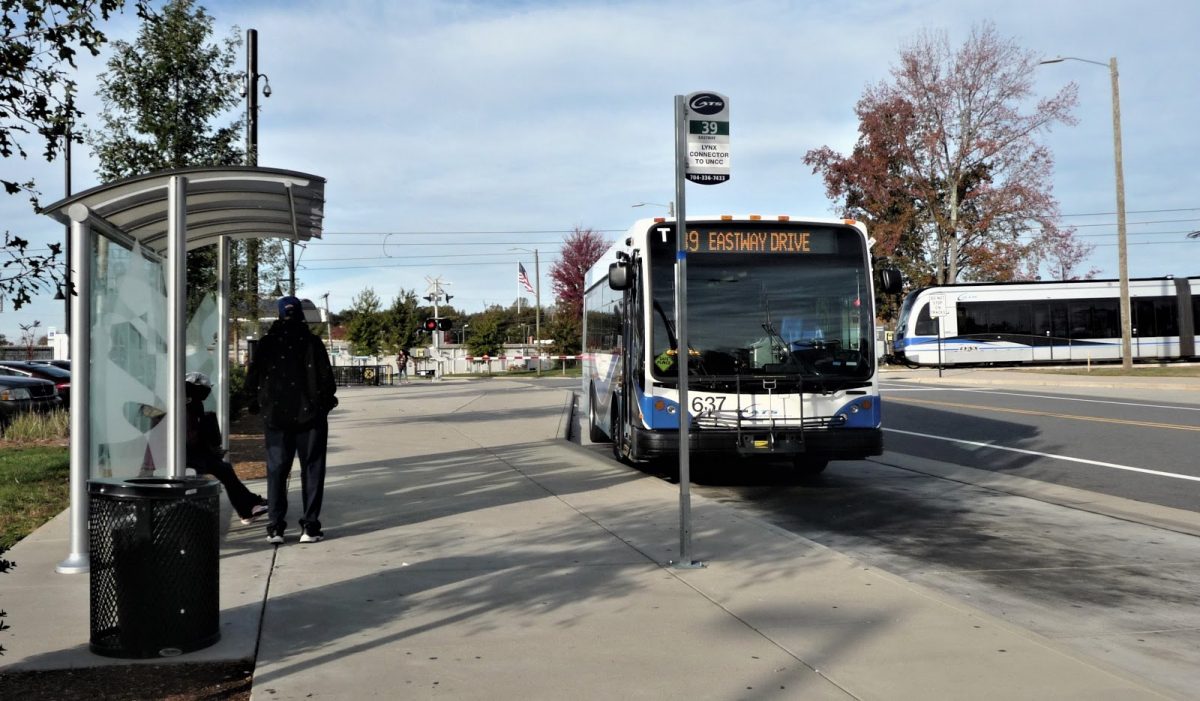 #The 39 cross-town bus transfer at the Old Concord Road light rail station. Photo: Martin Zimmerman