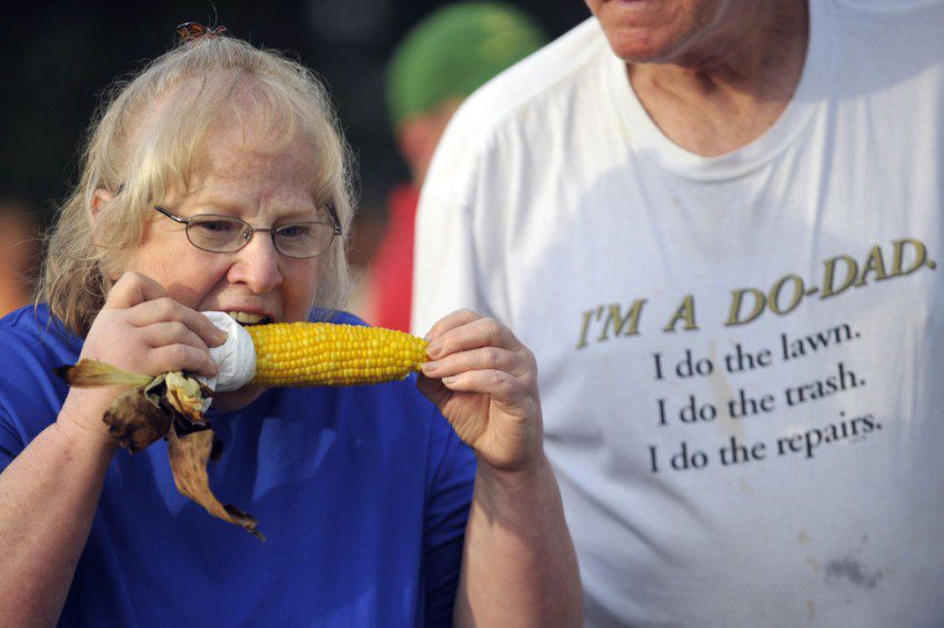 Corn on the cob, at the Polkville Rodeo in Cleveland County.