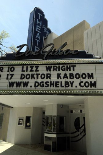 The Don Gibson Theater in downtown Shelby