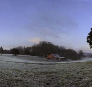 A winter morning in rural Gaston County.  