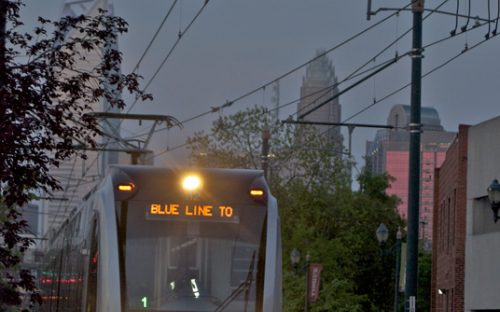 Honorable mention, by T.L. Landsdell Lynx Blue Line: "The line that brings the city together and not apart." Photo: TL Lansdell 