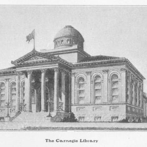 Charlotte's 1903 Carnegie Library, one of thousands built by industrialist Andrew Carnegie. Photo: UNC Charlotte, Atkins Library, Special Collections