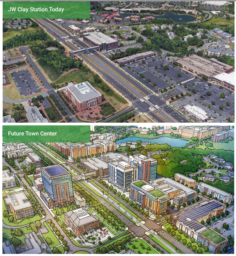 A rendering of university city