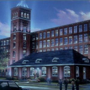 Artist's rendering of the proposed redevelopment of Gastonia's Loray Mill. Image courtesy City of Gastonia