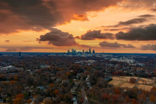 Regional skyview of Charlotte, North Carolina