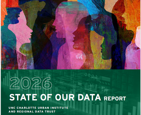 A brushed illustration of various people on the cover of the State of Our Data report.